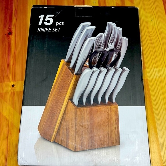 15 KNIFE SET DISHWASHER SAFE BRAND NEW - Picture 1 of 3